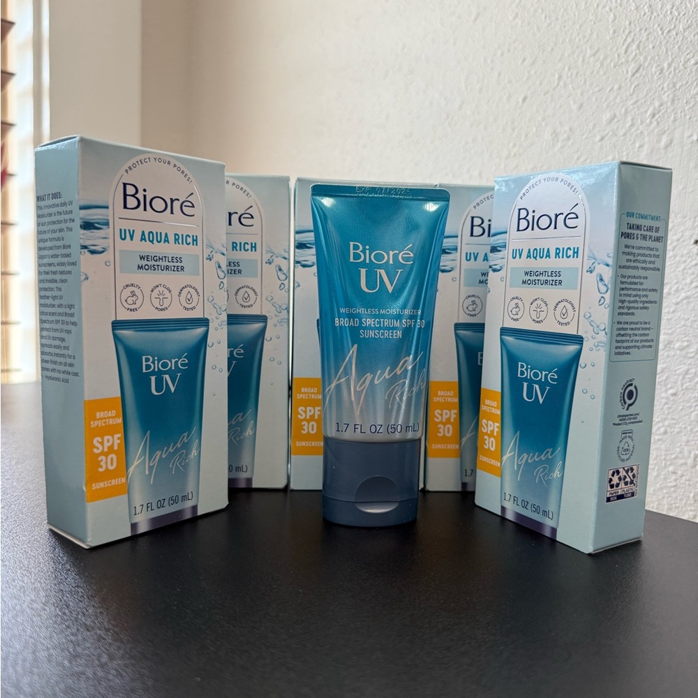 5x Bioré UV Aqua Rich Weightless Moisturizer SPF 30